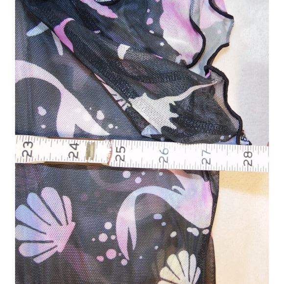 Torrid Disney Dress Womens 6X 30 Black Princess The Little Mermaid Midi Mesh NWT - Picture 7 of 8